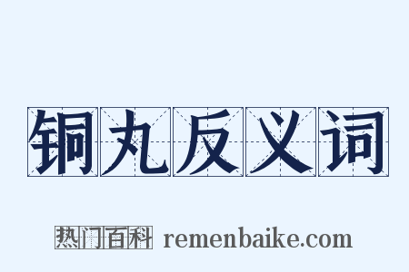 铜丸反义词是什么意思的图片